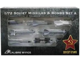 تصویر ماکت موشک و بمب سوخو 24 | Calibre Wings 1:72 Su-24 Soviet Missile & Bomb set 