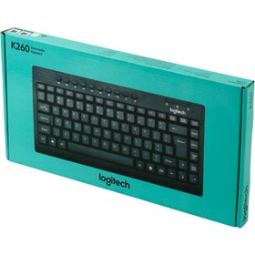 تصویر مینی کیبورد سیم دار طرح لاجیتک (Logitech) مدل k260 ا Logitech K260 Wired Keyboard Logitech K260 Wired Keyboard