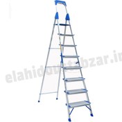 تصویر نردبان ۸ پله هایلوکس آلومینیومی 