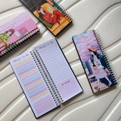 تصویر دفترچه تو دو لیست طرح دختر ۶۰ برگ 