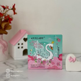 تصویر پالت آرایشی طرح قو 