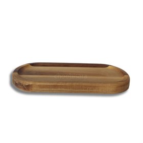 تصویر قیمت و خرید اردو خوری چوبی بیضی شکل یک تیکه مدل T0159 - چوبی سرا 
