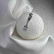 تصویر پیرسینگ ناف فیک مدل ۵۰۱ از استیل 