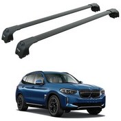 تصویر جعبه بار سقفی BMW 2020 2025 ROOF RACK CARRIER SPACER POST ROD PAW PRO 2 BLACK auto paw 