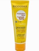 تصویر کرم ضد آفتاب رنگی بایودرماspf100 مدل photoderma fluid max مناسب پوست های حساس حجم 40 میل 