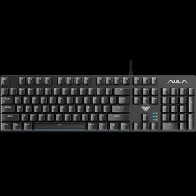 تصویر کیبورد سیمی مکانیکال گیمینگ آولا مدل AULA S2022 AULA S 2022 Black Mechanical Gaming Keyboard Blue Switch Full Size USB Wired Computers Keyboard