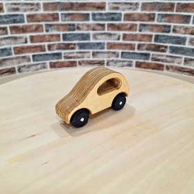 تصویر ماشین چوبی Wooden car