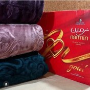تصویر پتو دو نفره تک رنگ نرمین طلایی پتو، نرمین، طلایی، دو نفره، پتو برجسته، پتو تک رنگ