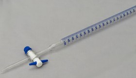 تصویر بورت آزمایشگاهی - شیر تفلون / 25 سی سی burette