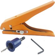 تصویر پانچ نوار پی وی سی مدل 8mm همراه مته خزینه استوپ دار حرفه ای 