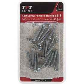 تصویر مجموعه 18 عددی پیچ خودکار تی پی تی مدل SC-1702 TPT SC-1702 Self Screw Pack Of 18 PCS