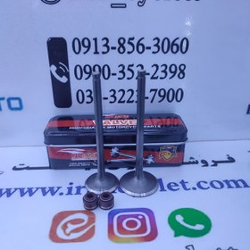 تصویر سوپاپ موتور سیکلت هندا 200 با لاستیک گیت برند رد شارک ( جفت ) 