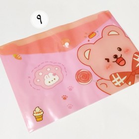 تصویر پوشه دکمه دار فانتزی A4 