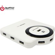 تصویر هاب USB 2.0 هوشمند 10 کانال فرانت مدل U2H131 