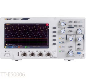 تصویر اسیلوسکوپ رومیزی SDS1104 اوون 100 مگاهرتز 4 کانال با نرخ نمونه برداری 1GSa/s 