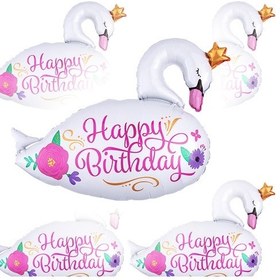 تصویر بادکنک فویلی قو 