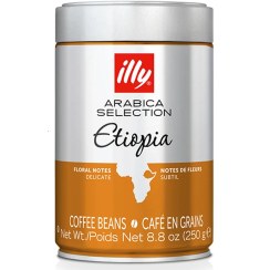 تصویر دانه قهوه ILLY قوطی 250 گرم مدل ETIOPIA Illy coffee beans Arabica Selection Ethiopia 250gr