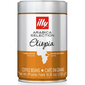 تصویر دانه قهوه ILLY قوطی 250 گرم مدل ETIOPIA Illy coffee beans Arabica Selection Ethiopia 250gr