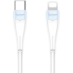 تصویر کابل تبدیل Type-C به لایتنینگ دیتا پلاس مدل DP32 طول 1 متر Data Plus DP32 Type-C to Lightning Cable 1M