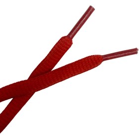 تصویر بند کتونی رنگ قرمز گرد 