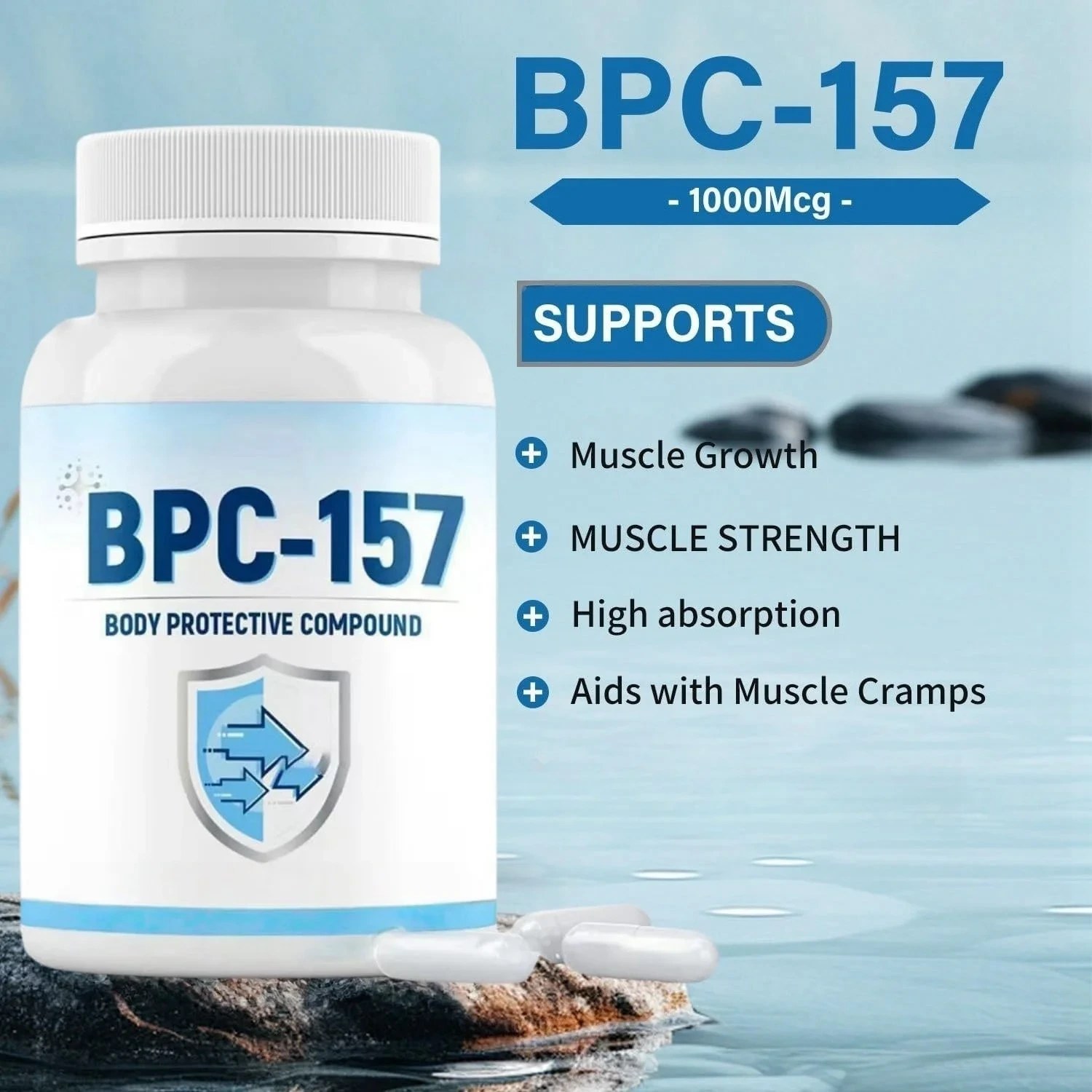 خرید bpc 157 و قیمت ۶۰ عدد * ۲ عدد کپسول پرو پپتید 157، ۱۰۰۰ میکروگرم GLP-1 Peptide