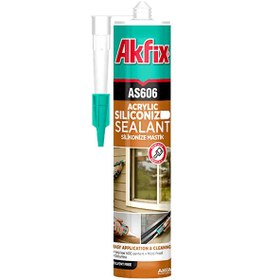 تصویر درزگیر اکرلیک سیلیکونی آکفیکس AKFIX AS606 