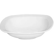 تصویر سالادخوری چینی زرین کواترو سفید (سایز 18) Zarin Iran Hoteli-Quattro White 1 Piece FDC Salad-Bowl 18