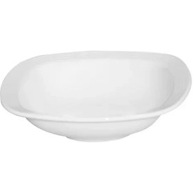 تصویر سالادخوری چینی زرین کواترو سفید (سایز 18) Zarin Iran Hoteli-Quattro White 1 Piece FDC Salad-Bowl 18