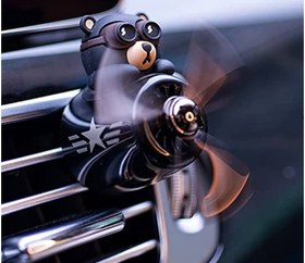 تصویر خوشبو کننده خودرو طرح خرس خلبان | Bear Pilot Car Air Freshener 