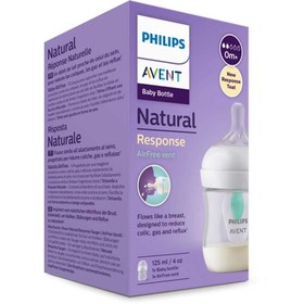 تصویر شیشه شیر سوپاپ دار 125 میلی philips aventآنتی رفلاکس 