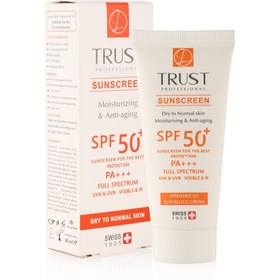 تصویر ضد آفتاب بی رنگ SPF+50 - پوست های خشک تا نرمال 