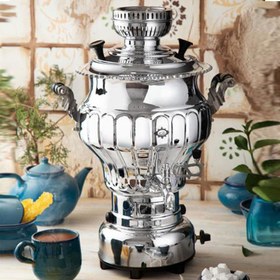 تصویر سماور گازی عالی نسب مدل نگار Alinasab Negar Gaslight Samovar 6 Liter