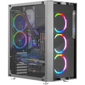 تصویر کیس کامپیوتر گرین Z6 Artemis RGB Mid Tower مشکی Green Z6 Artemis RGB Mid Tower Black Computer Case
