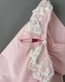 تصویر شومیز یقه توری 