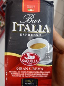 تصویر پودر قهوه ITALIA پاکت وکيوم250 گرم SAQUELLA مدل GRAN CREMA SAQUELLA ESPRESSO GRAN CREMA 250gr