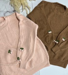 تصویر بلوز وارداتی بافت آستین گیلاسی 