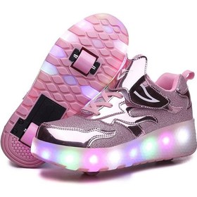 تصویر Kids Roller Skate Shoes With LED Light 
