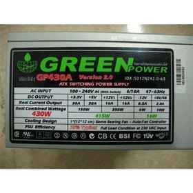 تصویر پاور استوک ۴۳۰وات گریین power 430w green