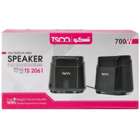 تصویر اسپیکر دسکتاپ تسکو مدل TS2061 ا TSCO TS 2061 Desktop Speaker TSCO TS 2061 Desktop Speaker