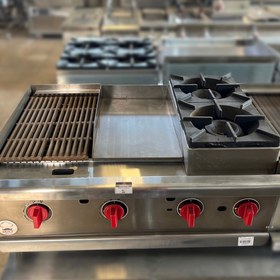 تصویر گریل گازی 90 سانت سه کاره 