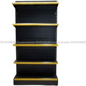 تصویر قفسه یک طرفه فروشگاهی طرح ترک 