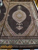 تصویر فرش دستباف ماهی خوی جفت 6 متری سرمه ای پشم ایرانی کد 126 