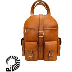 تصویر کوله پشتی چرم مدل کویر قهوه ای 