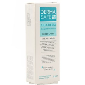 تصویر کرم ترمیم کننده درماسیف مدل CICA-DERM مناسب پوست های آسیب دیده حجم 30 میل ا Derma Safe CICA-DERM Regenerating Cream For Damaged Skin - 30 ML Derma Safe CICA-DERM Regenerating Cream For Damaged Skin - 30 ML