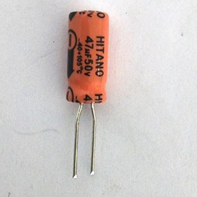 تصویر CAP 47UF - 50V دسته بندی : خازن الکترولیتی