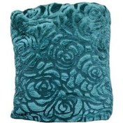 تصویر پتو مسافرتی دونفره گلبافت مدل فلورا ابعاد 220x200 سانتی متر | سبز آبی | 