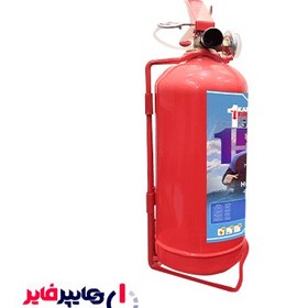 تصویر کپسول آتش نشانی 1 کیلوگرمی پودر و گاز کارا طرح استقلال (A) 1kg powder and gas fire extinguisher of Esteghlal design (A)