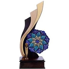 تصویر تندیس جا قلمی میناکاری 