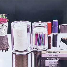 تصویر استند پنبه و گوش پاک کن دو تکه 7036 