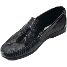 تصویر کالج اورجینال برند Pierre cardin مدل Hakiki siyah rugan kamuflaj loafer کد 797692829 